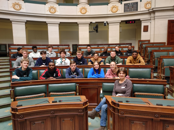 Visite parlement par les élèves de Sciences Economiques et Sciences Sociales
